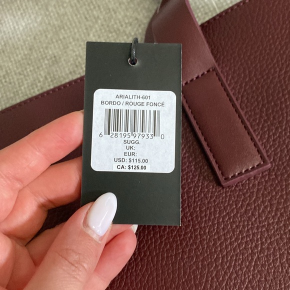 Rachel Zoe burgundy tote bag. BNWT - Picture 3 of 9